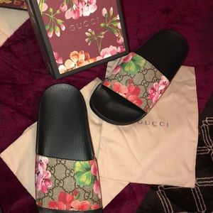 Authentic Gucci MultiColor Slides